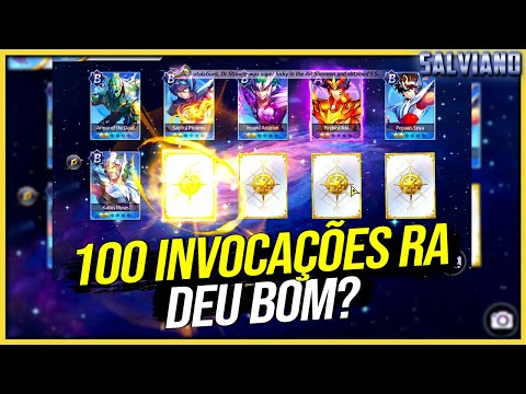 100 Invocações RA Servidor SEA, Deu Bom? / Saint Seiya Awakening SEA