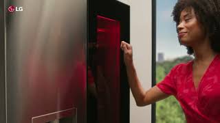 LG 29 cu. ft. Smart InstaView® Door-in-Door® Standard-Depth MAX™ 4-Door French Door Refrigerator with MyColor™ and Craft Ice™ Print Proof Stainless Steel LH29S8565S Picture