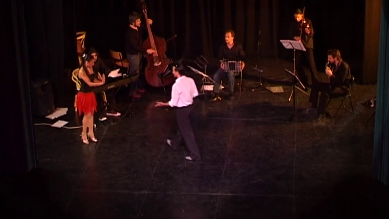 Gustavo Rosas. Tango. Milonga con Gisela Natoli en Teatro Mallorca Tango Festival.Mayo 2008.España.