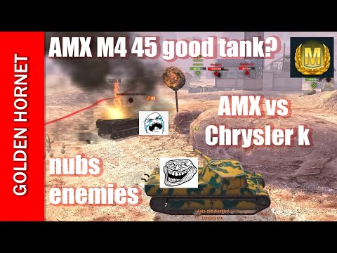 AMX M4 45 vs poor Chrysler ACE Tanker Mastery - WOT Blitz