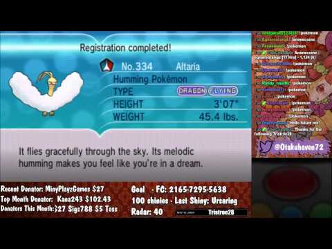 Live Shiny Altaria - Pokemon X 40 Chain