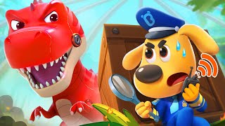 Download lagu Api Besar di Taman Dino | Kepala Polisi Labrador | Kartun Anak-anak | BabyBus Bahasa Indonesia mp3