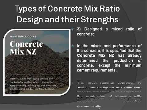 Are you looking for types of concrete mix NZ ratio design and their strengths? Master mix is a concrete mix NZ company which provide all product related to the concrete mix.

Need help? Visit Now: https://mastermix.co.nz/pre-mix-concr...

SUBSCRIBE to the Mastermix youtube channel: https://www.youtube.com/channel/UCUt8...

Follow @mastermix:

mastermix Blog: https://mastermix-concretesuppliers.b...
mastermix Reddit: https://www.reddit.com/user/Master_Mix/
mastermix pinterest: https://www.pinterest.nz/mastermixNZ/...
mastermix facebook: https://www.facebook.com/Mastermix-Pa...

Phone:  06 363 5686
Email:  MASTERMIX@MASTERMIX.CO.NZ

You can also check out for Concrete Suppliers NZ: https://mastermix.co.nz/concrete-supp...

#mastermix #ConcretemixNZ #concretemix