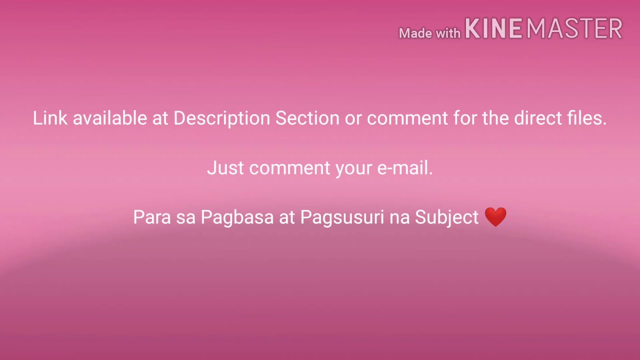 Pagbasa at Pagsusuri 3rd and 4th Quarter Modules