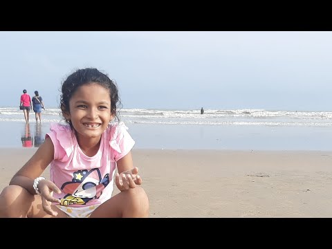 Samayra at Tajpur Sea Beach live Part 2 #cute #video #youtube #samayra #travel #cutebaby #beach