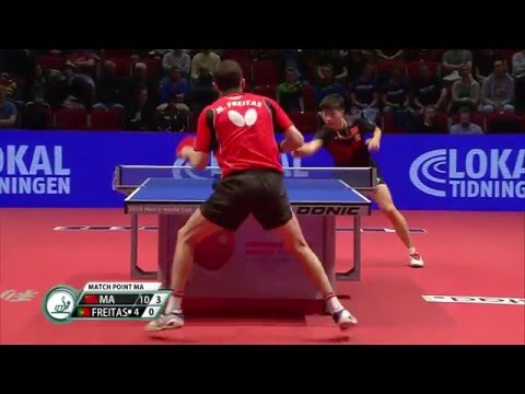 2015 World Cup MS-QF Ma Long - Marcos Freitas (full match|short form in HD)