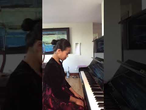 Ava Zhang playing Prelude and Fugue No.5, Well-Tempered Clavier, Book 1 in D-Major by Bach