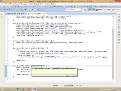 T2Ti ERP 2 0   Java WEB   Cadastros Base   06   Objetos Sessao