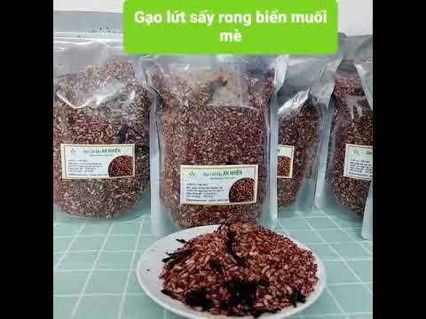 Video review Gạo lứt rong biển sấy khô ăn liền, gạo lứt sấy giảm cân An Nhiên 500g