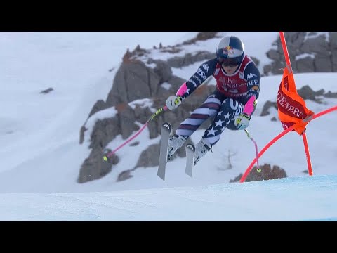 Lindsey Vonn Podiums Again! 3rd in Val d'Isère Super-G 2025 🔥