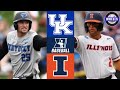 #2 Kentucky vs Illinois | Regionals Winners Bracket | 2024 College Baseball Highlights