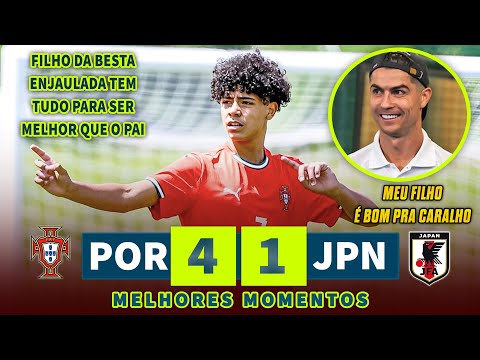 CRISTIANO RONALDO'S SON CRISTIANO JR MAKES DEBUT FOR PORTUGAL'S U15 NATIONAL TEAM