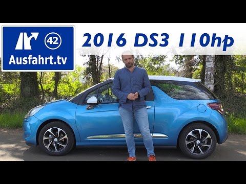 2016 DS 3 PureTech 110 - Fahrbericht der Probefahrt, Test, Review Ausfahrt.tv