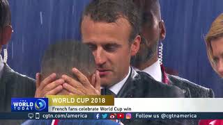 French fans celebrate World Cup victory