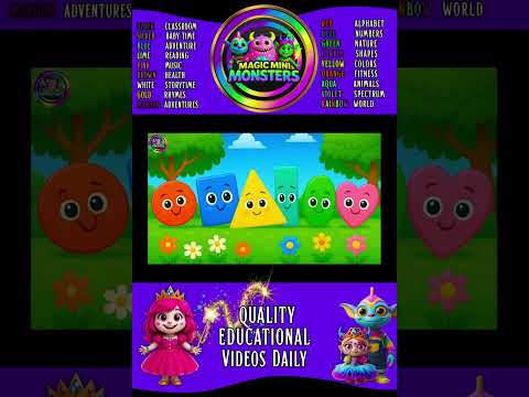 Shape Superstars Shape Recognition Fun Learning Magic Mini Monsters Magic Mini Monsters