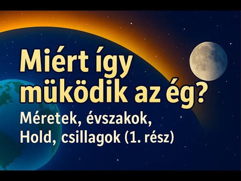 Miért így működik az ég? – Méretek, évszakok, Hold, csillagok | 1. rész