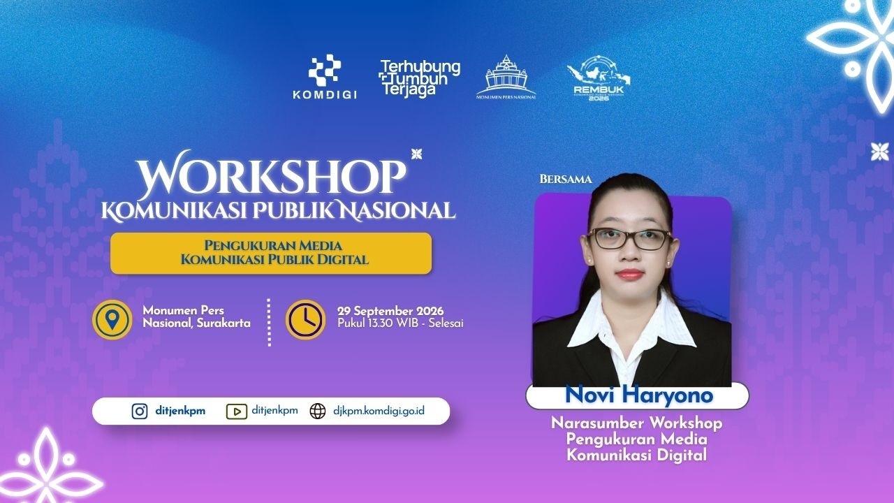 Workshop Pengukuran Media Komunikasi Digital, Surakarta 29 September 2026
