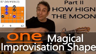 Jazz Improvisation Made Easy #2: How High the Moon - One Magic Shape For All Chords