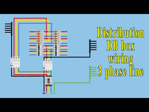 Electric Series line testing board connection animation video