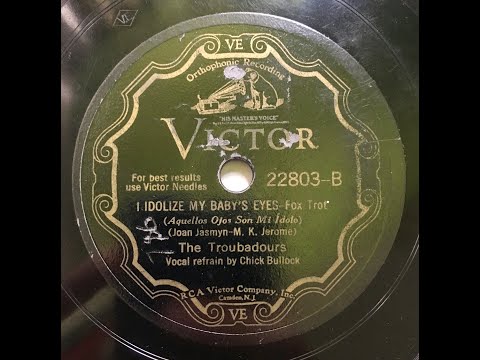 THE TROUBADOURS I IDOLIZE MY BABY'S EYES
