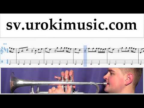 Lär Dig Spela Trumpet Clean Bandit - Rockabye ft Sean Paul Anne-Marie Tabs Nybörjare Del 2 um-i492