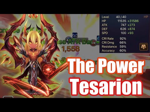 【Summoners War | Curry's RTA】The Power Tesarion, he is anti passive and good for tanky team!