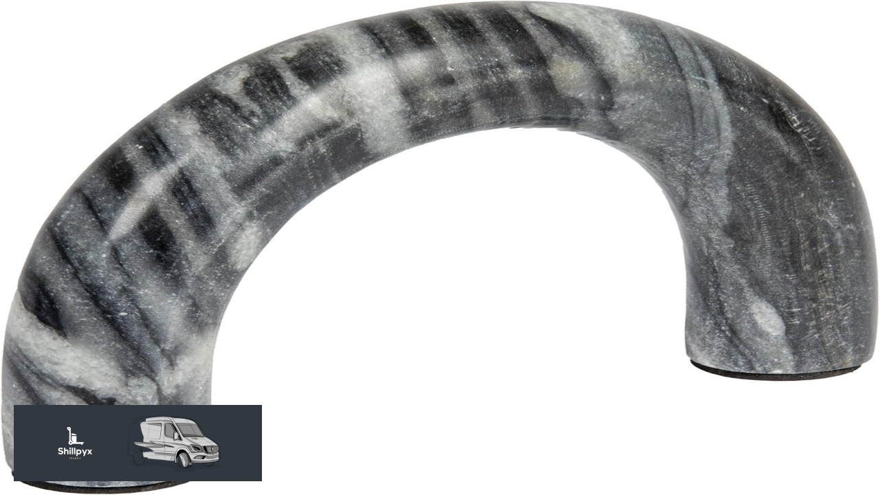 Creative Co Op Marble Arch Tabletop Shelf Grey Accent Decor