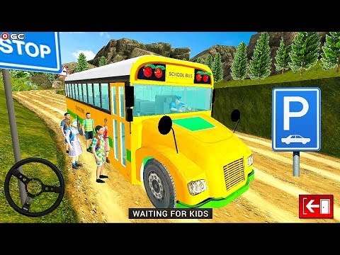 Offroad School Bus Driving Simulator 2019 - School Driver - Android Gameplay FHD #2