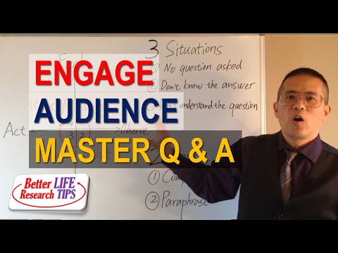 013 Presentation Skills for Students in English - How to Handle Questions in a Presentation Video