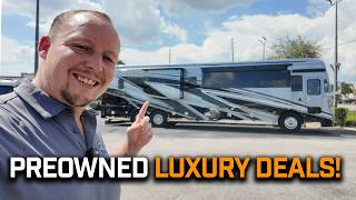 Touring HIGH END LUXURY Preowned Class A Diesels Pushers!