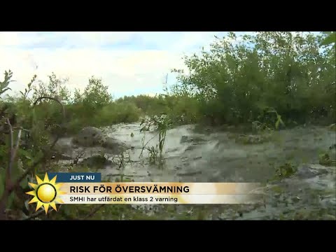 Norrbotten hotas av översvämning: "Det är väldigt allvarligt, var förberedda!" - Nyhetsmorgon (TV4)
