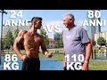 SFIDO UN MIO ISCRITTO EX PALESTRATO DI 80 ANNI! 24 ANNI VS 80 ANNI! 86KG VS 110KG!