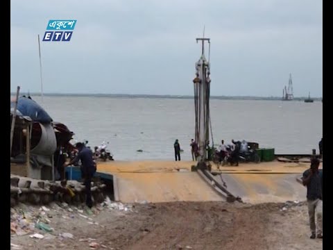 তীব্র স্রোতের কারণে শিমুলিয়া-কাঁঠালবাড়ি নৌরুটের  ফেরি চলাচল বন্ধ