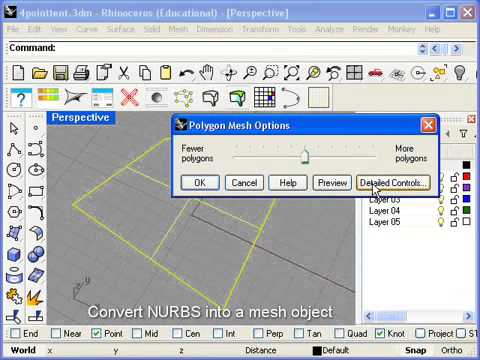 1. Rhino Membrane Tutorial - Hypar 4 points
