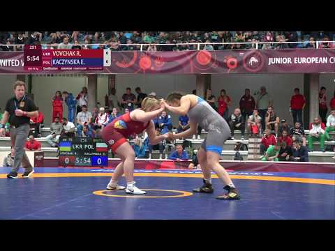 Qual. WW - 76 kg: R. VOVCHAK (UKR) v. E. KACZYNSKA (POL)