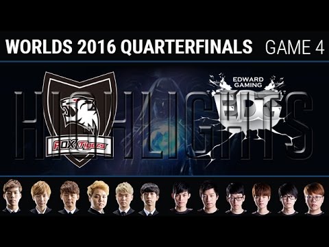 ROX Tigers vs Edward Gaming Game 4 Highlights, S6 Worlds 2016 Quarter final, ROX vs EDG G4