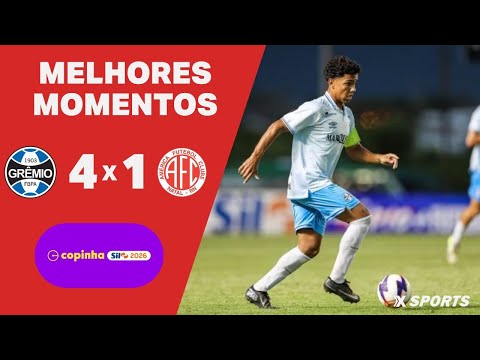 Gols e lances de Grêmio x América-RN