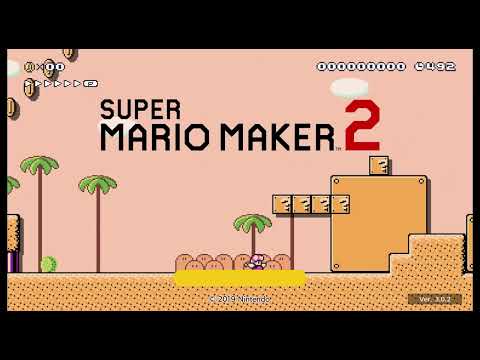 Super Mario Maker 2 - Title Screen "SMB3 - Desert" with 485s