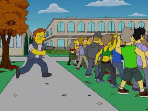 Homer J. Simpson performs grunge