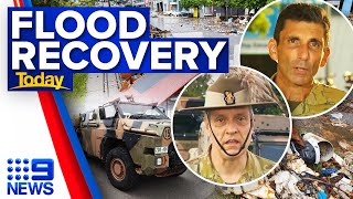 Severe weather threatens Queensland flood recovery, troops sent to Sydney | 9 News Australia