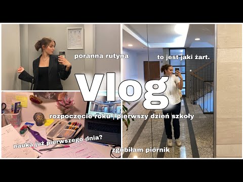 Vlog 🫶🏻✨ | rozpoczęcie roku i pierwszy dzień szkoły! | jest ciężko…