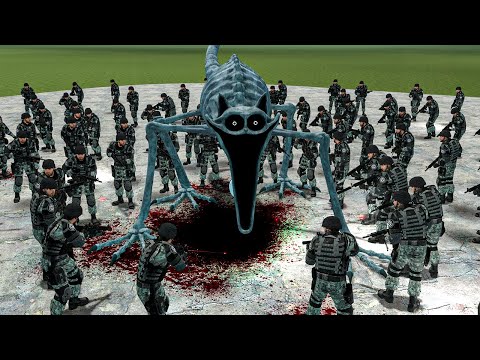 CURSED CATNAP vs 100x SCP GUARD ARMY - Garry's Mod (Poppy Playtime 3)