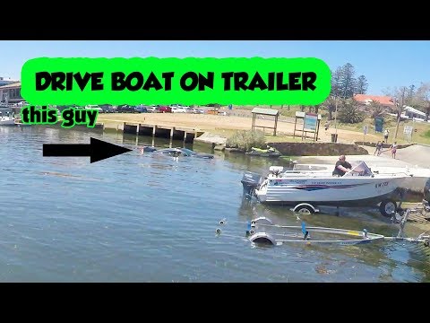 Drive Boat On Trailer Go Fishing Solo how to video Boating Tips Safety Beginners Guide