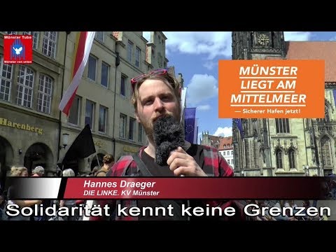 "Seebrücke-Demo": Statement  Hannes Draeger (Die Linke. KV Münster)