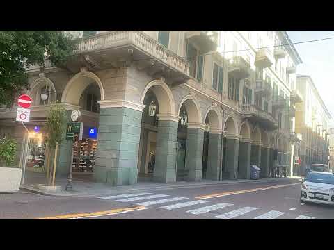 Morning stroll through the streets and promenade of Savona