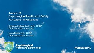 Psychological Health and Safety Week 2026: Workplace Investigations