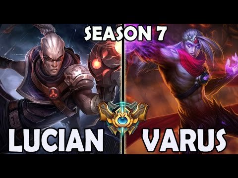 SKT T1 Faker Lucian ADC vs Varus - Ranked Challenger Korea