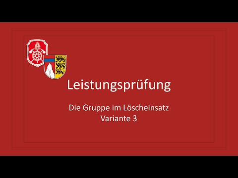 Die Gruppe im Löscheinsatz, Variante 3