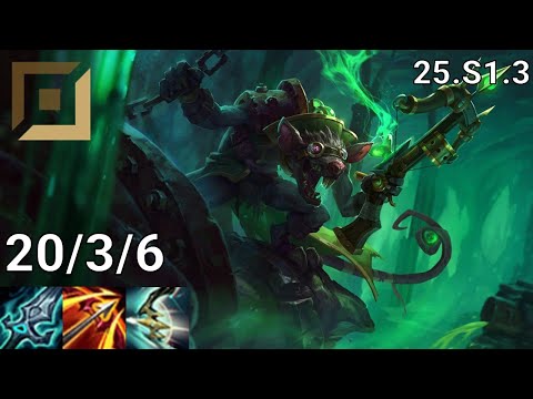 Twitch ADC vs Ziggs - EUW diamond | Patch 25.S1.3
