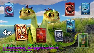 Dragons: Titan Uprising / Hideous Zippleback Ranking Run / Full Battle / BP 8600+ / (HTTYD)